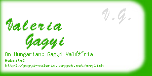 valeria gagyi business card